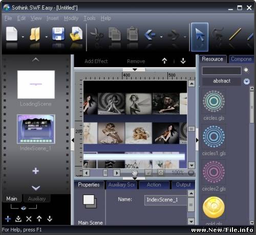 Sothink SWF Easy v6.1.90205 Portable - легкая в использовании программа для создания GIF и Flash анимации
