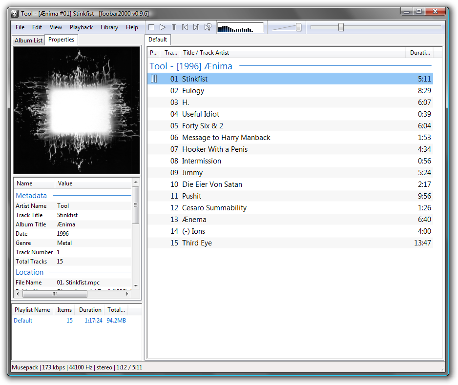 Foobar2000 0.9.6.3