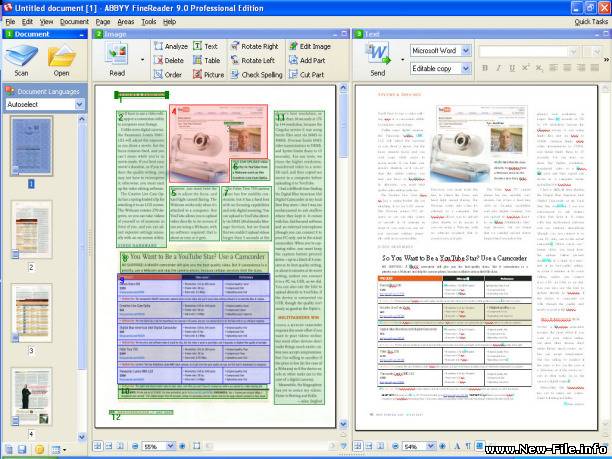 ABBYY FineReader Professional v9.0.724 Portable Русская