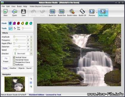 Nature Illusion Studio 3.00 + crack (keygen) - поможет Вам превратить обычные снимки в прекрасные анимированные пейзажи.