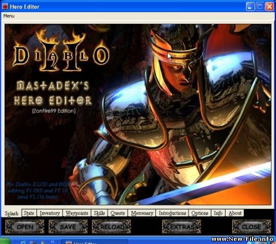 Программа Hero Editor для работы с DIABLO II Диабло 2
