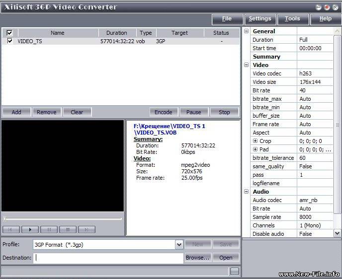 Xilisoft 3GP Video Converter