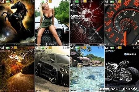 Анимированные темы для телефонов NOKIA