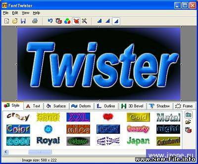 FontTwister v1.3 - создание 2D-3D эффектов к тексту.