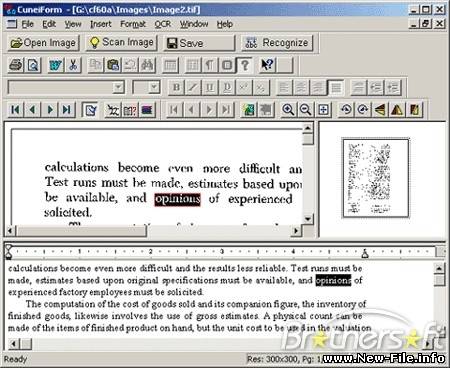 Cuneiform Pro v6.0 - программа для распознавания сканированного текста.
