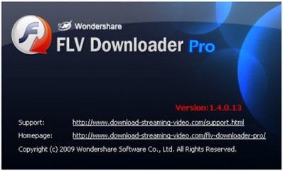 Wondershare FLV Downloader Pro v1.4.0.13 - является одним из лучших инструментов для загрузки FLV (Flash Video) видео с сайтов в сети