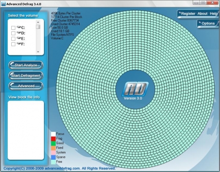 Advanced Defrag 3.4.0 - программа, призванная вылечить медлительность вашего компьютера и предотвратить возможное падение системы.