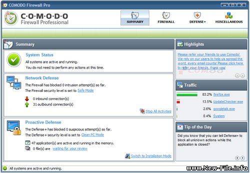Comodo Personal Firewall 3.12.111745.560_XP_Vista_x32