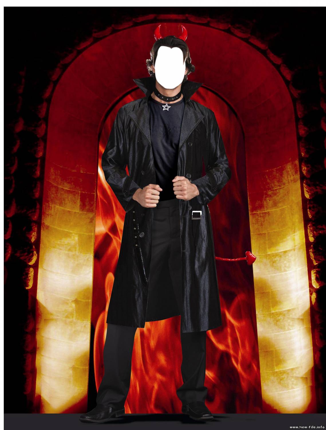 Шаблон для фотошопа - Дьявол/Djavol