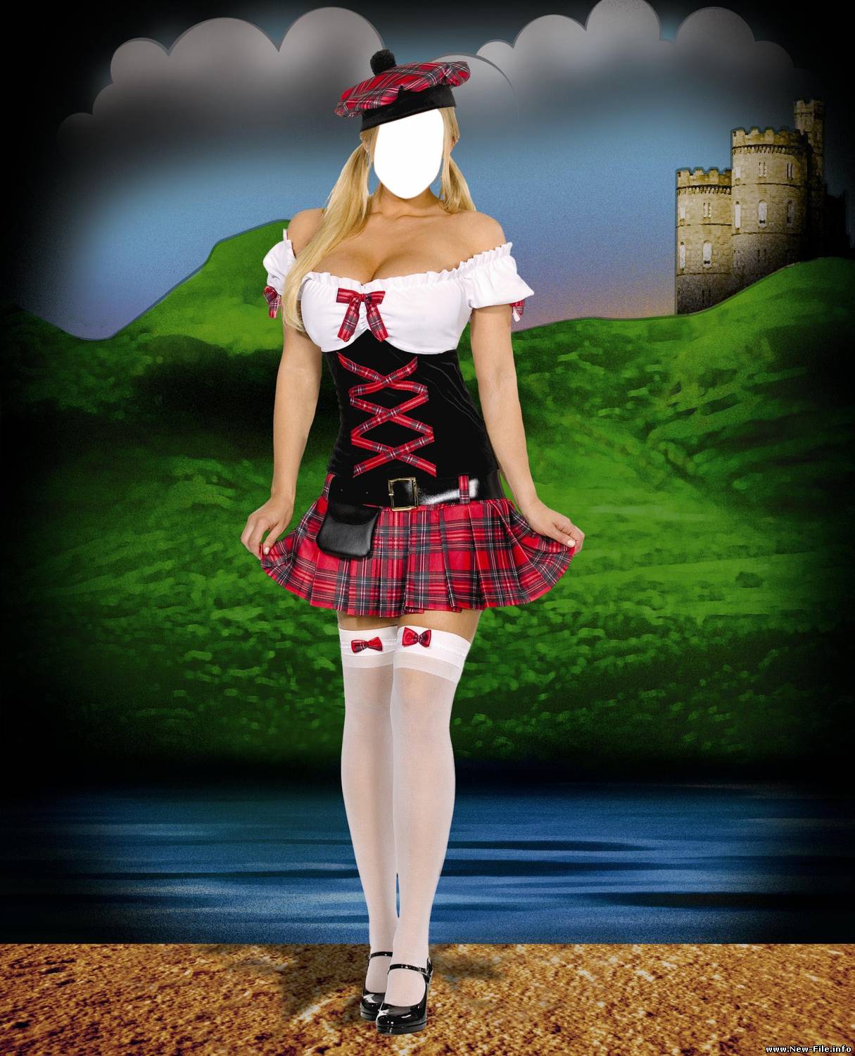 Шаблон для фото - Красотка