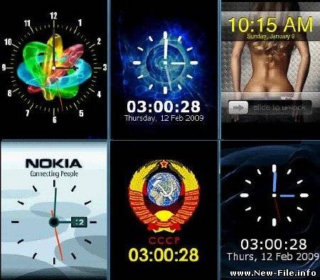 Сборник лучших Flash-часов для мобил