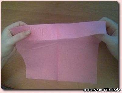 Как сделать розочку из салфетки