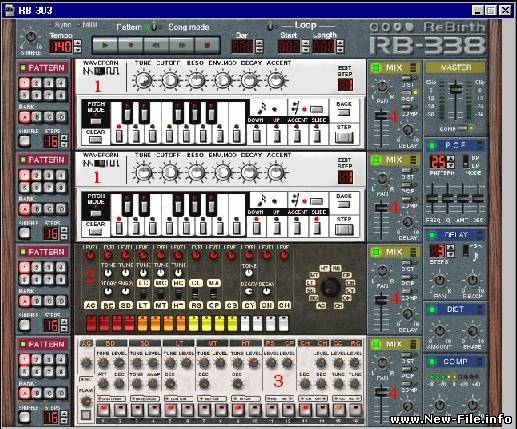 Программный синтезатор ReBirth-338