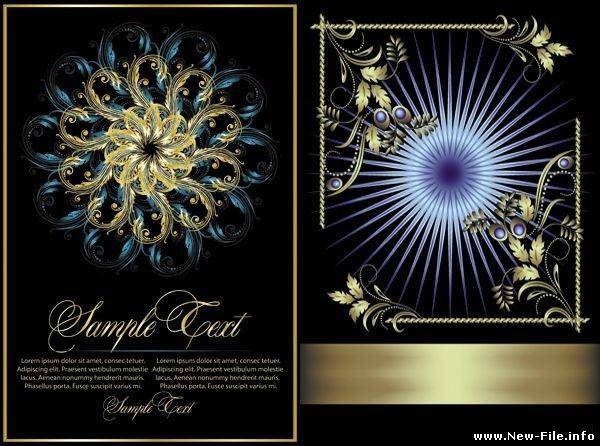 Голубые Старинные Фоны : Blue Vintage Backgrounds