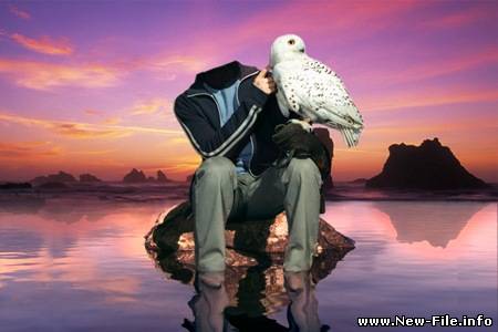 Шаблон для фотомонтажа:Парень с савой