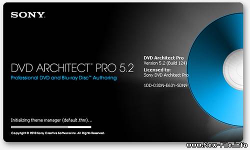 Portable Sony DVD Architect Pro 5.2