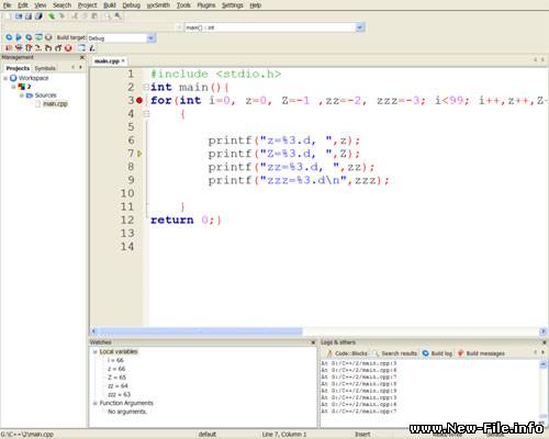 Лучшая среда для программирования на С/C++ CodeBlocks IDE 10.5