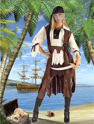 Шаблон для фотомонтажа - Пиратка