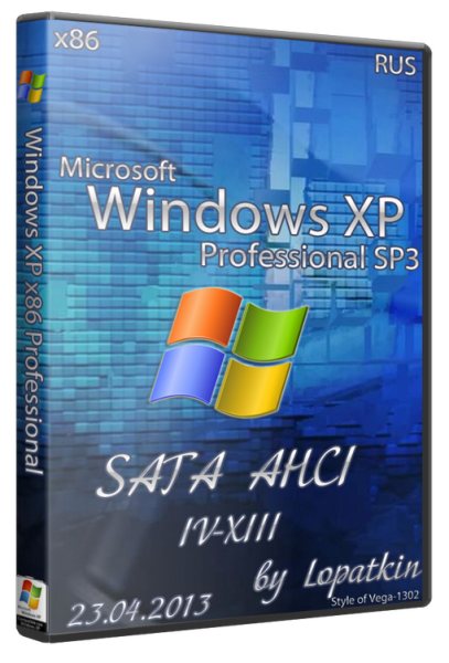 Microsoft Windows XP Professional SP3 VL RU SATA AHCI IV-XIII (x86/RUS/2013)