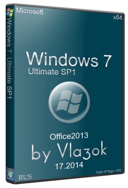 Windows 7 Ultimate SP1 + Office2013 v17.2014 (x64/RUS)