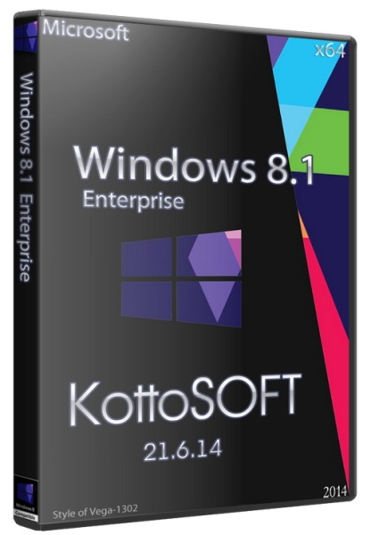 Windows 8.1 x64 Enterprise KottoSOFT v.21.6.14 (2014/RUS)