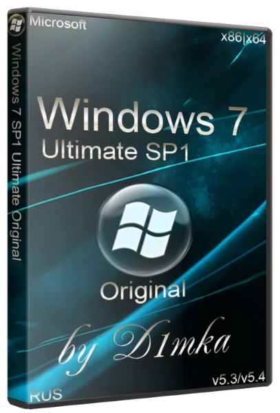 Windows 7 Ultimate SP1 x86/x64 Original by D1mka v5.3/v5.4 (2014/RUS)