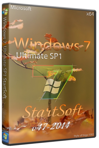 Windows 7 Ultimate SP1 x64 Plus PE StartSoft 47 (2014/RUS)