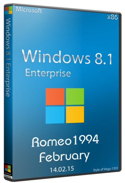 Windows 8.1 Enterprise x86 Update For February by Romeo1994 (2015/RUS)