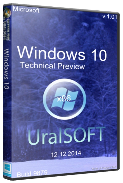 Windows 10 x86 Technical Preview Build 9879  v.1.01 (2014/RUS/ENG)