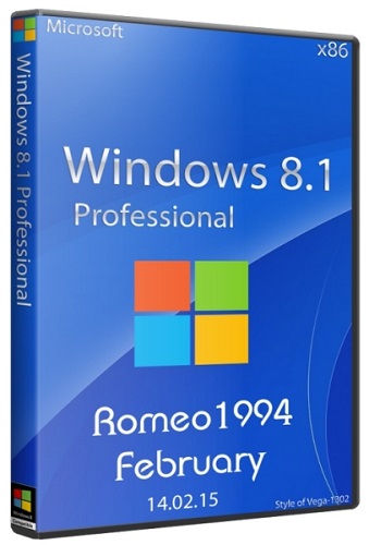 Windows 8.1 Professional x86 Update For February by Romeo1994 (2015/RUS)