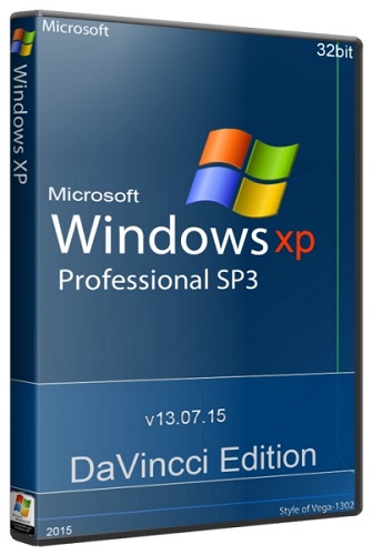 Windows XP Professional SP3 DaVincci Edition v13.07.15 (2015/RUS)