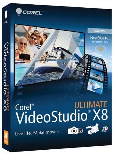 Corel VideoStudio Ultimate X8 18.1.0.9 SP1 + Content RePack by PooShock (2015/RUS/MULTi)