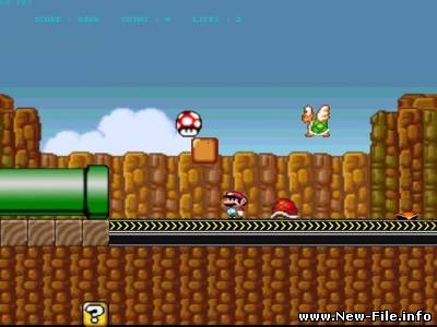 Super Mega Mario - клон популярной игры "Super Mario"