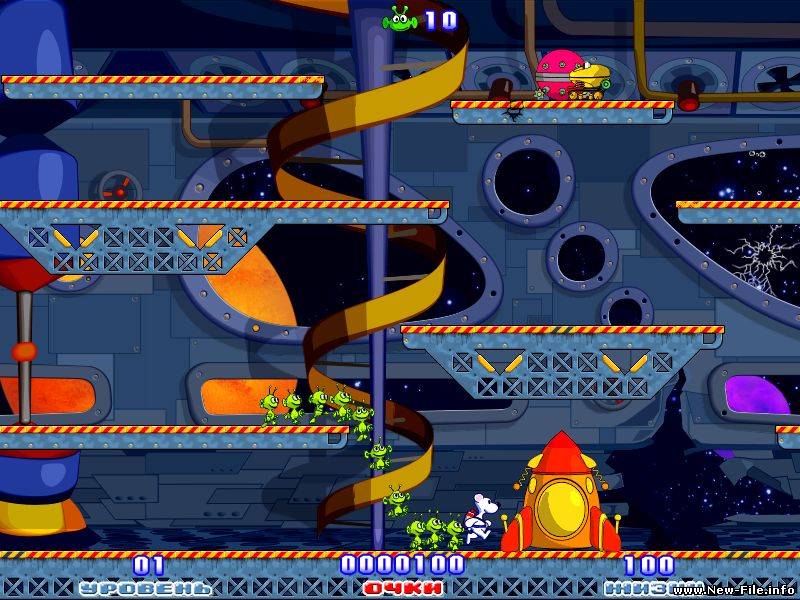 Снежок. Приключения в космосе - Игра от Алавар. Скачать БЕСПЛАТНО. (архив .rar)