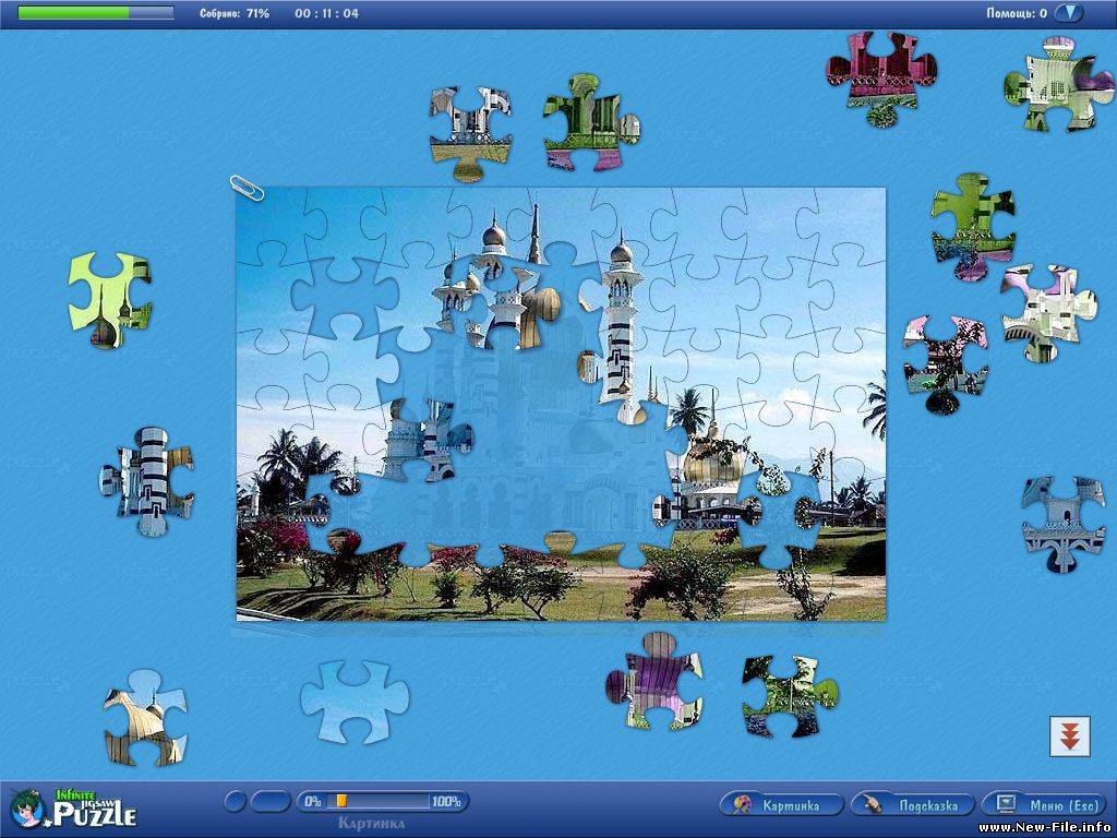 Бесконечные пазлы - игра от Алавар. Скачать БЕСПЛАТНО. (архив .rar)