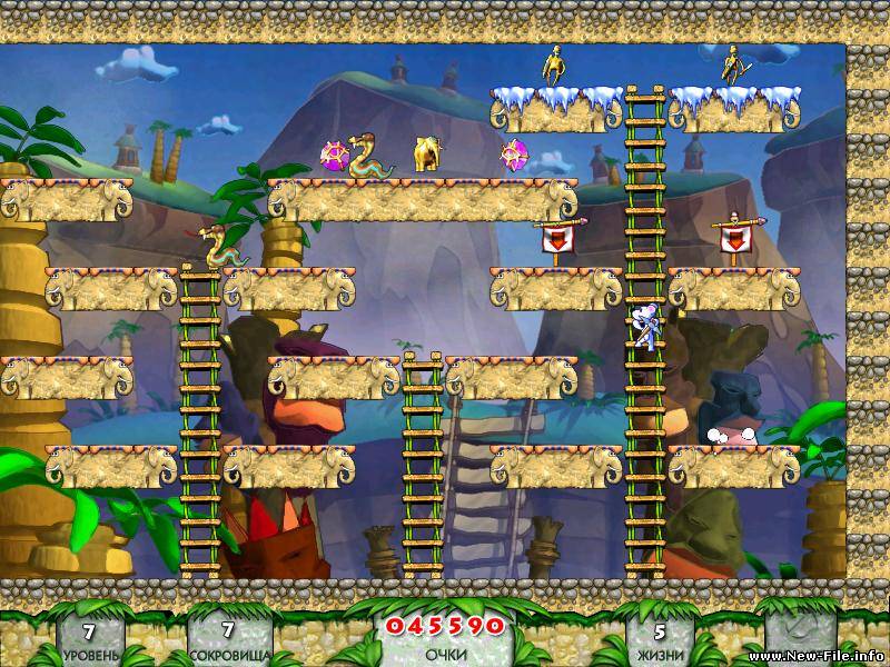 Снежок. Охотник за сокровищами 2 - игра от Алавар. Скачать БЕСПЛАТНО.