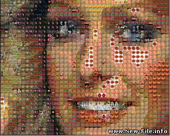 Mazaika 3.2d - Программа для создания изображения фотомозаики из фотографий, картин, открыток, этикеток, иконок и прочего