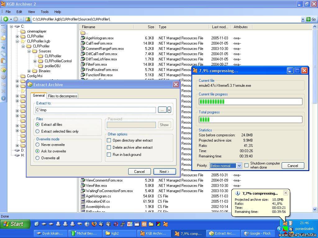 KGB Archiver 1.2(Архиватор с очень высокой степенью сжатия)