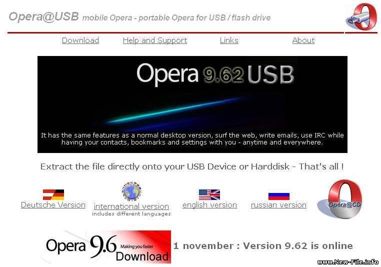 Opera_USB 9.60 - для переносных устройства хранения данных, полностью автономная работа, не оставляет следов