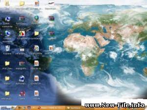 Программа EarthDesk заменяет обои рабочего стола в операционных системах Mac OS и Windows на динамически изменяющийся вид нашей планеты