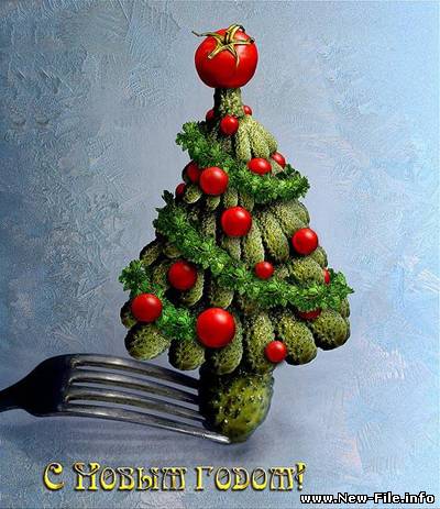 Новогодние хороводные песни + фото елок