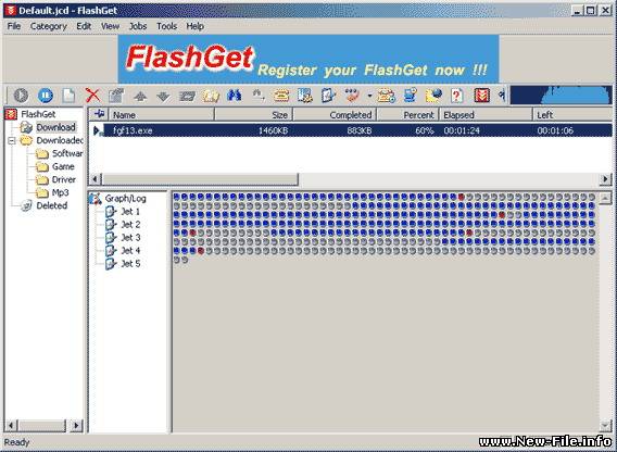 FlashGet 1.96.1073 Русская версия
