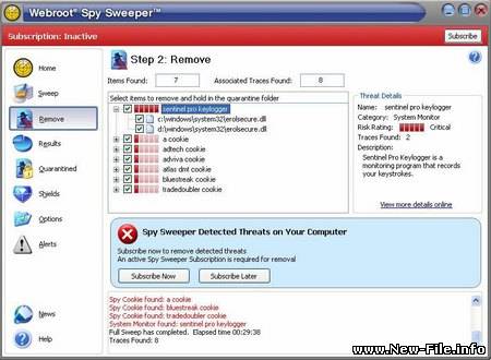 Webroot Spy Sweeper 5.8.1.55