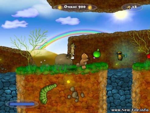 Крошка Енот - захватывающая детская аркадная игра